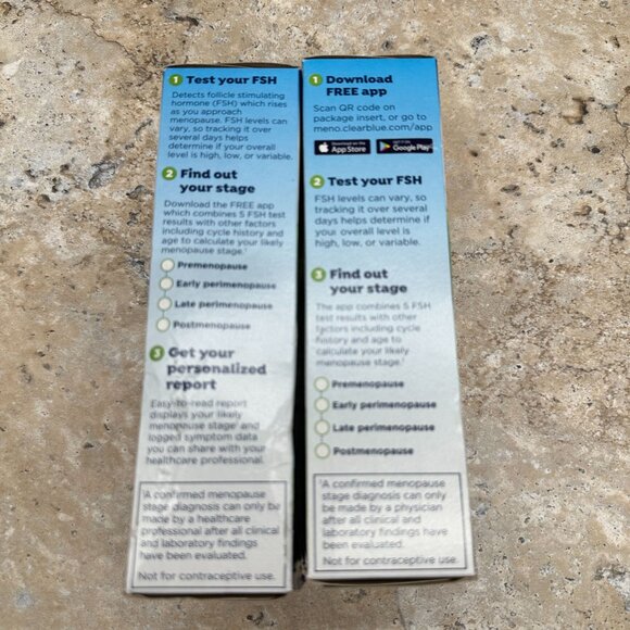 2 Pack Clearblue Menopause Stage Indicator 5 Test Sticks Each Exp: 06/26 - 01/26 - Picture 5 of 7